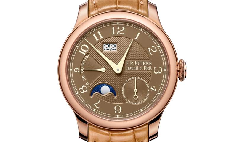 日期窗、月相窗再大一點，FP JOURNE Octa Automatique Lune Havana雪茄面月相表改版再現
