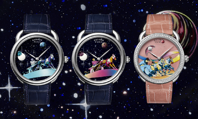 夢幻濾鏡下的美漫英雄!Hermès Arceau Space Derby微繪工藝限量腕表-復(fù)刻表