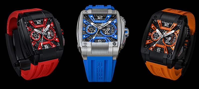 URWERK UR-100V “藍色星球”-叛亂 RE-VOLT CHRONO-復(fù)刻表
