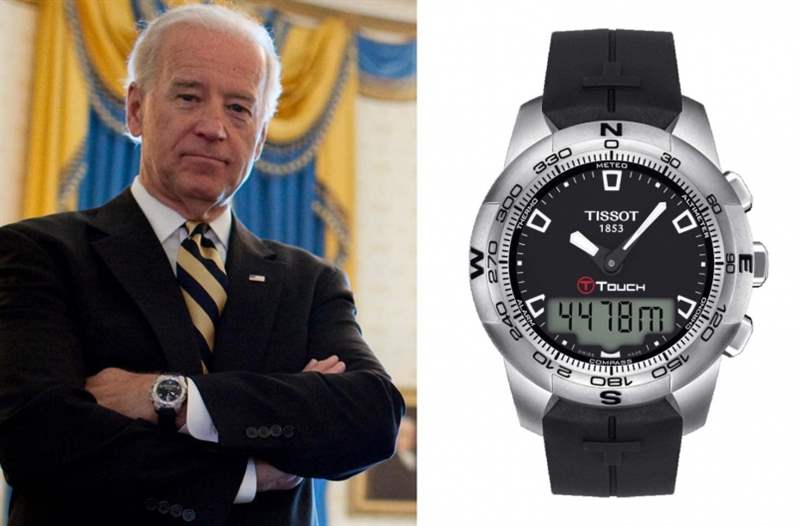 拜登:Tissot T-Touch 【特朗普vs拜登】美國總統候選人腕上會戴什么表?-復刻表