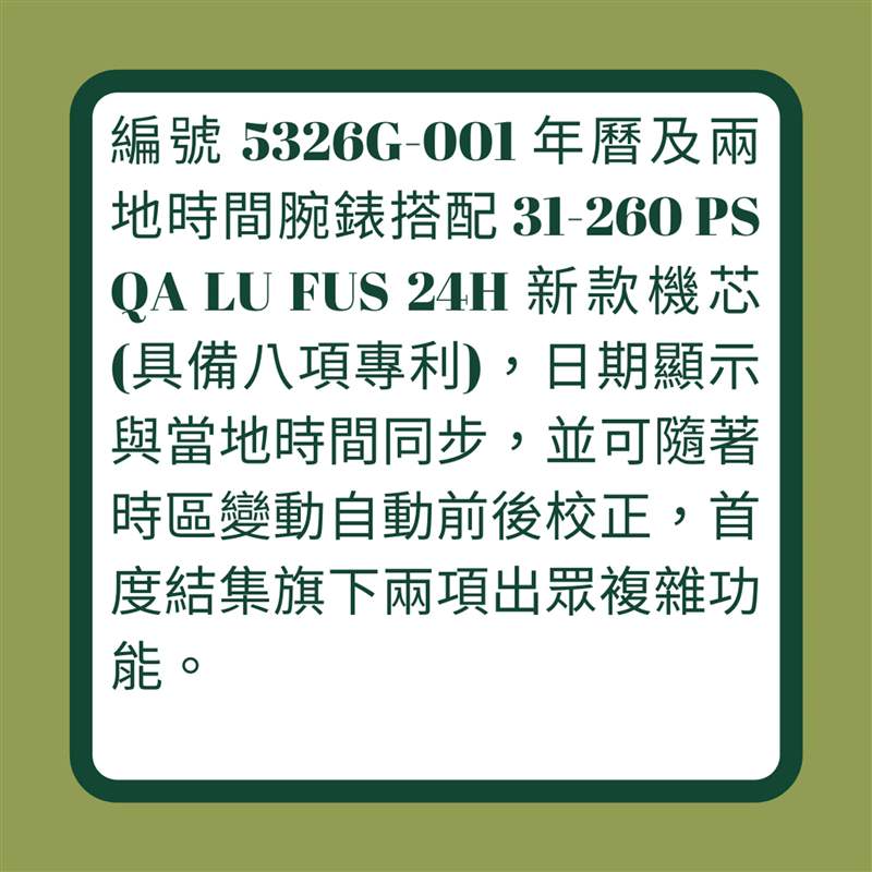 Patek Philippe 百達(dá)翡麗12款最新手錶（01製圖）
