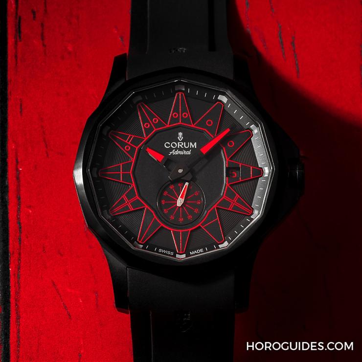 CORUM - 黑潮涌現，五色齊發｜Corum Admiral 42 Automatic Full Black
