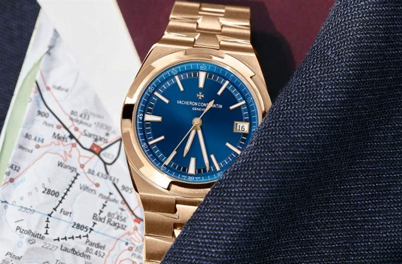 江詩丹頓2020新作！ Vacheron Constantin Overseas自動上鏈腕表帶來典雅粉紅金X藍面設(shè)定