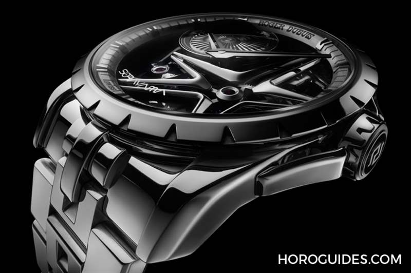 ROGER DUBUIS - 這款自動盤轉起來很迷幻！ Roger Dubuis攜手空山基推出Excalibur Sorayama Monobalancier腕表