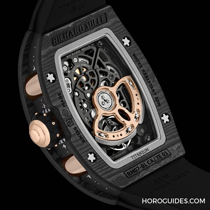 RICHARD MILLE - 碳纖維鑲嵌鉆石的明暗共生之美｜RICHARD MILLE RM 07-01 INTERGALACTIC星系推出4款新作