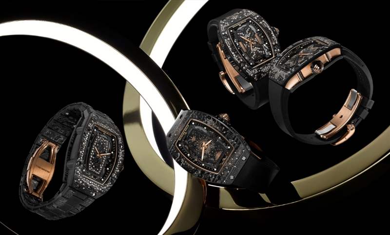 碳纖維鑲嵌鉆石的明暗共生之美｜RICHARD MILLE RM 07-01 INTERGALACTIC星系推出4款新作