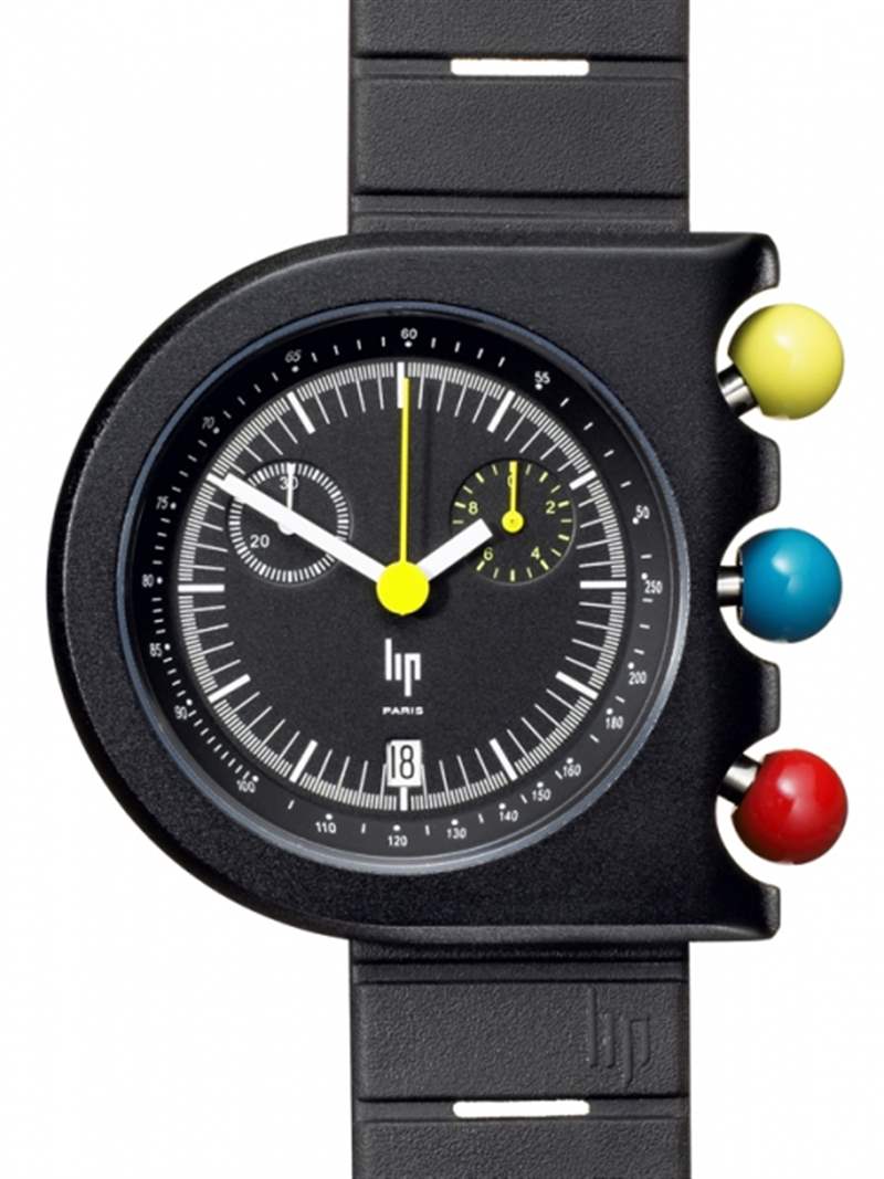 New LIP Mach 2000 Dark Master Chronograph Watch LIP馬赫2000黑暗大師計時碼表X手表:七十年代設計時代復興-復刻表