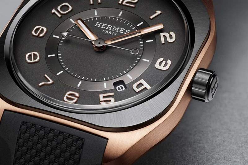 Hermès H08腕表|黑金交織出現代低調奢華風格