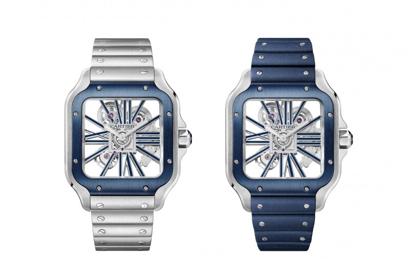 Santos de Cartier Skeleton Watch 卡地亞6款Santos手表推介|卡地亞的紳士?jī)?yōu)雅-復(fù)刻表