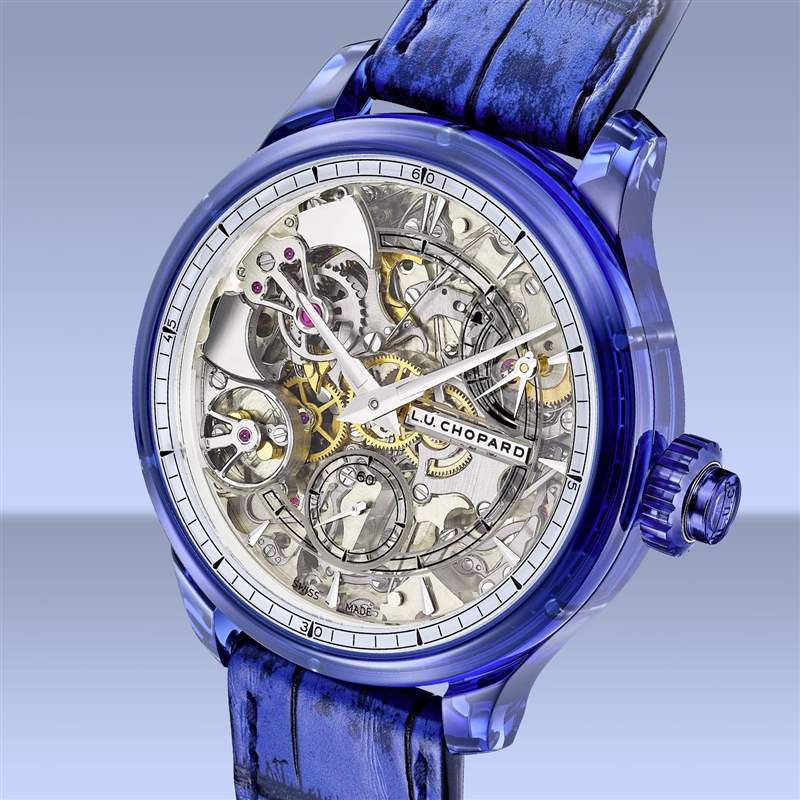 Chopard推出L.U.C Full Strike Blue Sapphire藍色藍寶石表殼三問腕表-復刻表