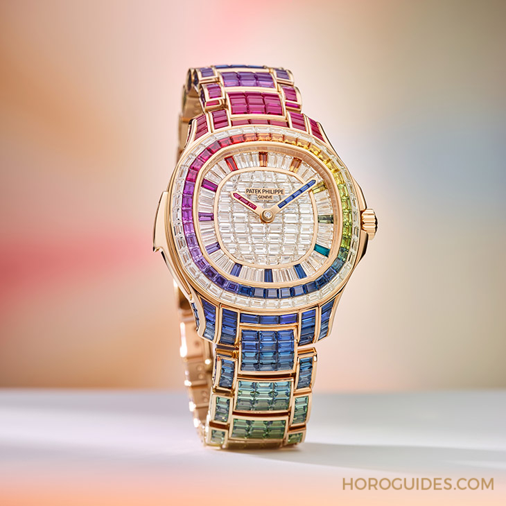 PATEK PHILIPPE - Ladies First！ 百達(dá)翡麗最新Aquanaut Luce「彩虹」三問(wèn)表與Nautilus織紋復(fù)合表帶