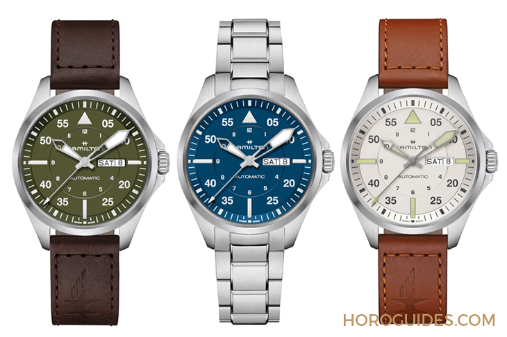 HAMILTON - 設(shè)計微調(diào)、新增尺寸，HAMILTON Khaki Aviation Pilot系列七款新作再現(xiàn)軍風(fēng)
