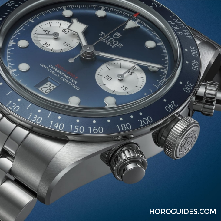 沉穩(wěn)帝舵藍(lán)新裝現(xiàn)身,TUDOR推出Black Bay Chrono “Blue”專門店限定版-復(fù)刻表