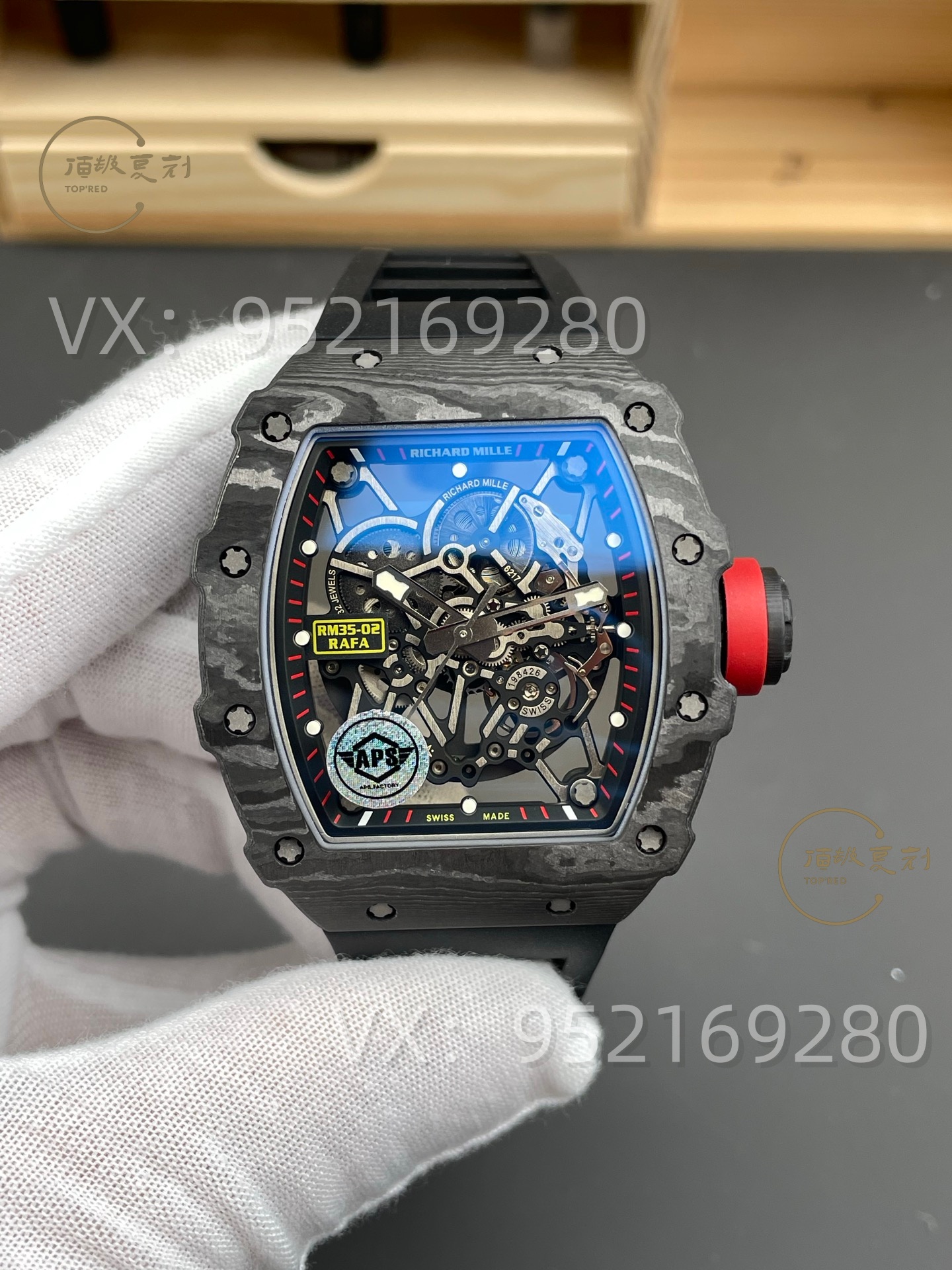 APS廠復(fù)刻理查德米勒RM32-02碳纖維腕表評測,丹東IMAL1一體機(jī)芯-復(fù)刻表